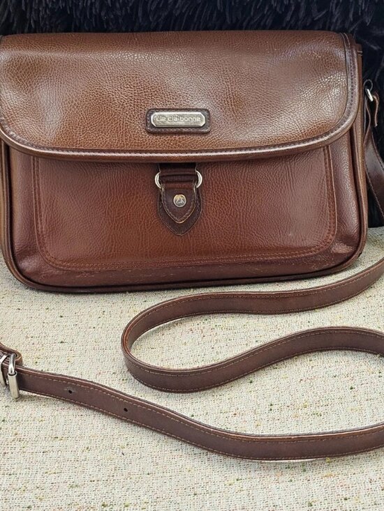 Liz Claiborne Handbags - Vintage Liz Claiborne Women Purse Handbag Brown Leather Shoulder Bag